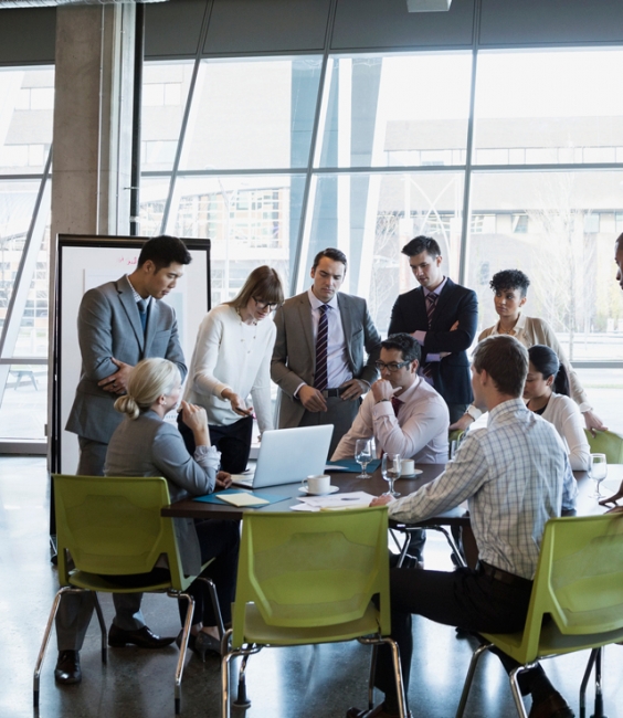 Young Professionals in Conference Room Modern